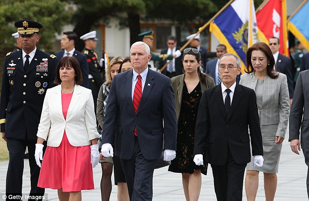 U.S. VP Pence In South Korea Day After North’s Failed Missile Launch