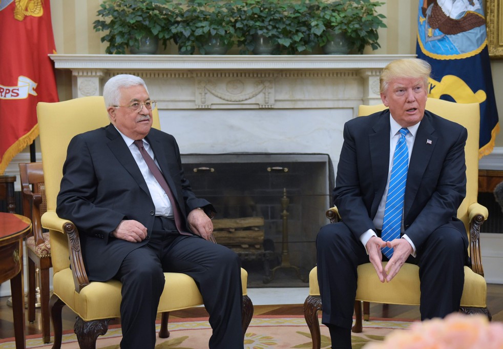 President Trump Meets with Palestinian Leader Mahmoud Abbas At the White House