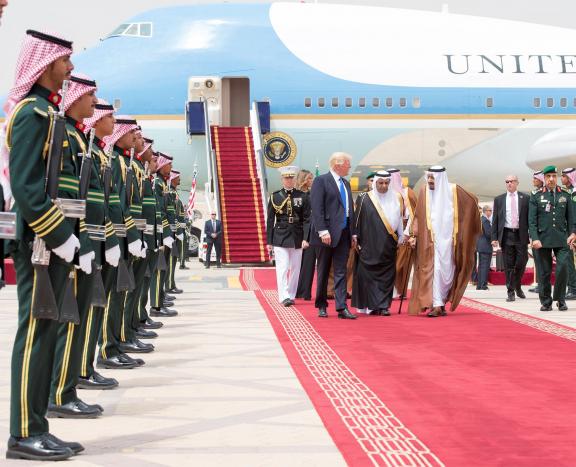 President Trump Gets Red Carpet Royal Welcome in Saudi Arabia