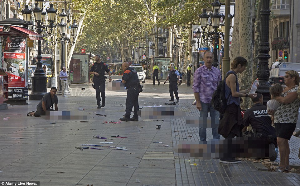 Barcelona Attack: Van Ploughs Through Tourists Killing 13