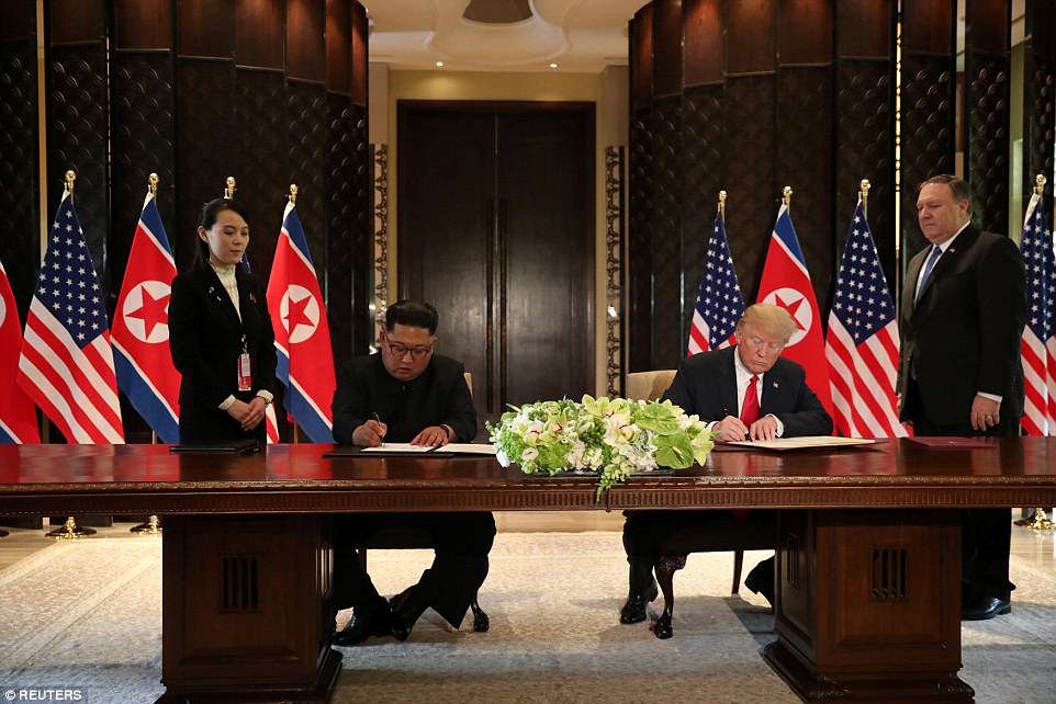 BREAKING: Trump, Kim Sign Joint Comprehensive Document For “Complete Denuclearization”