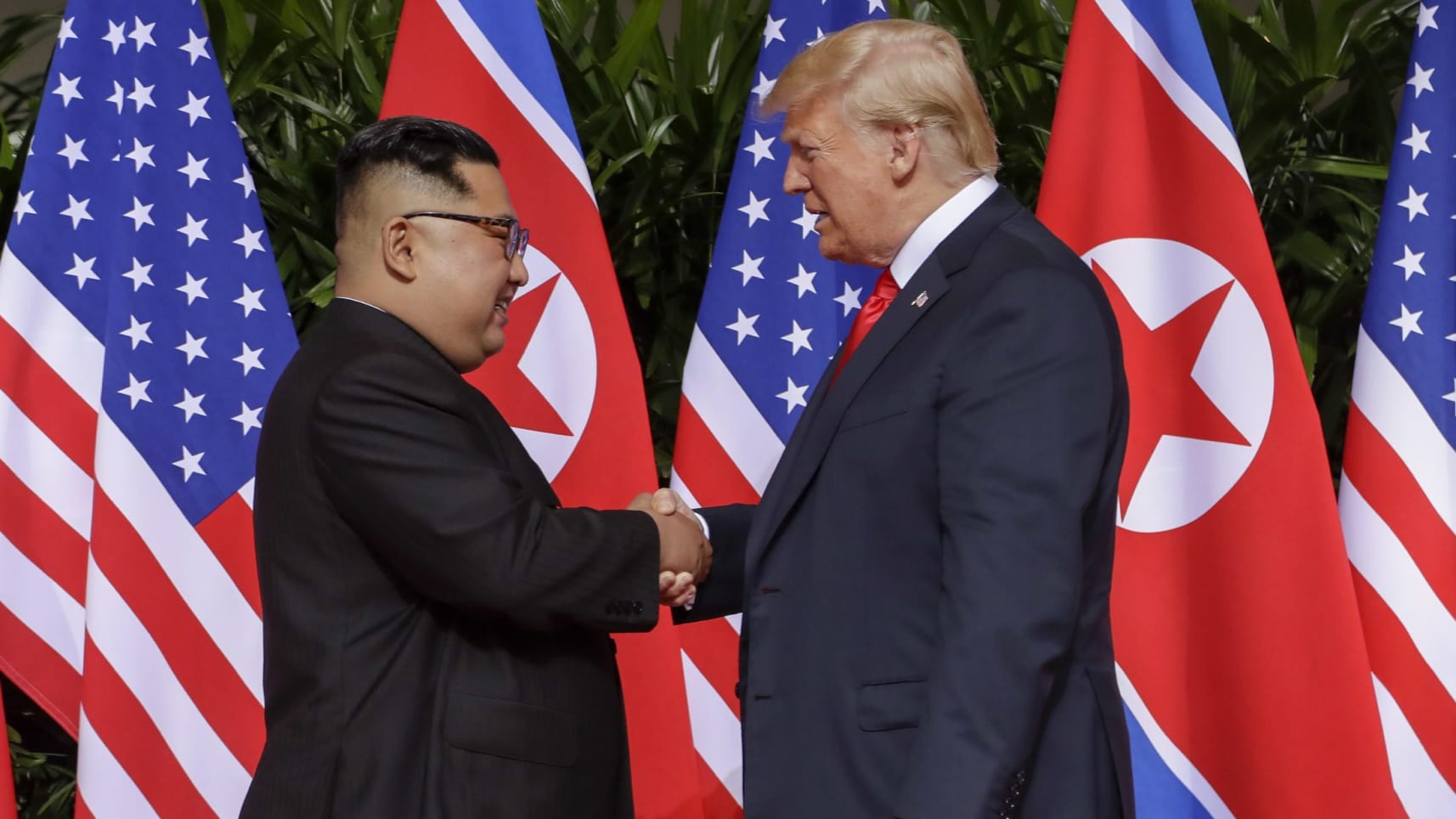 Historic Moment! President Trump And Kim’s Historic Handshake