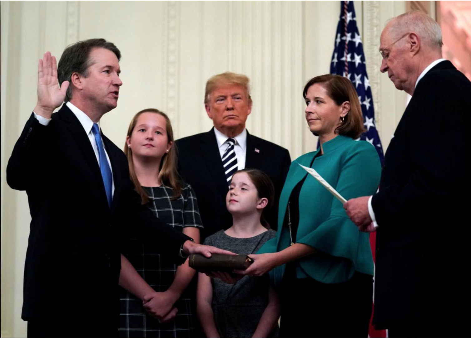 Justice Kavanaugh Publicly Sworn In At White House