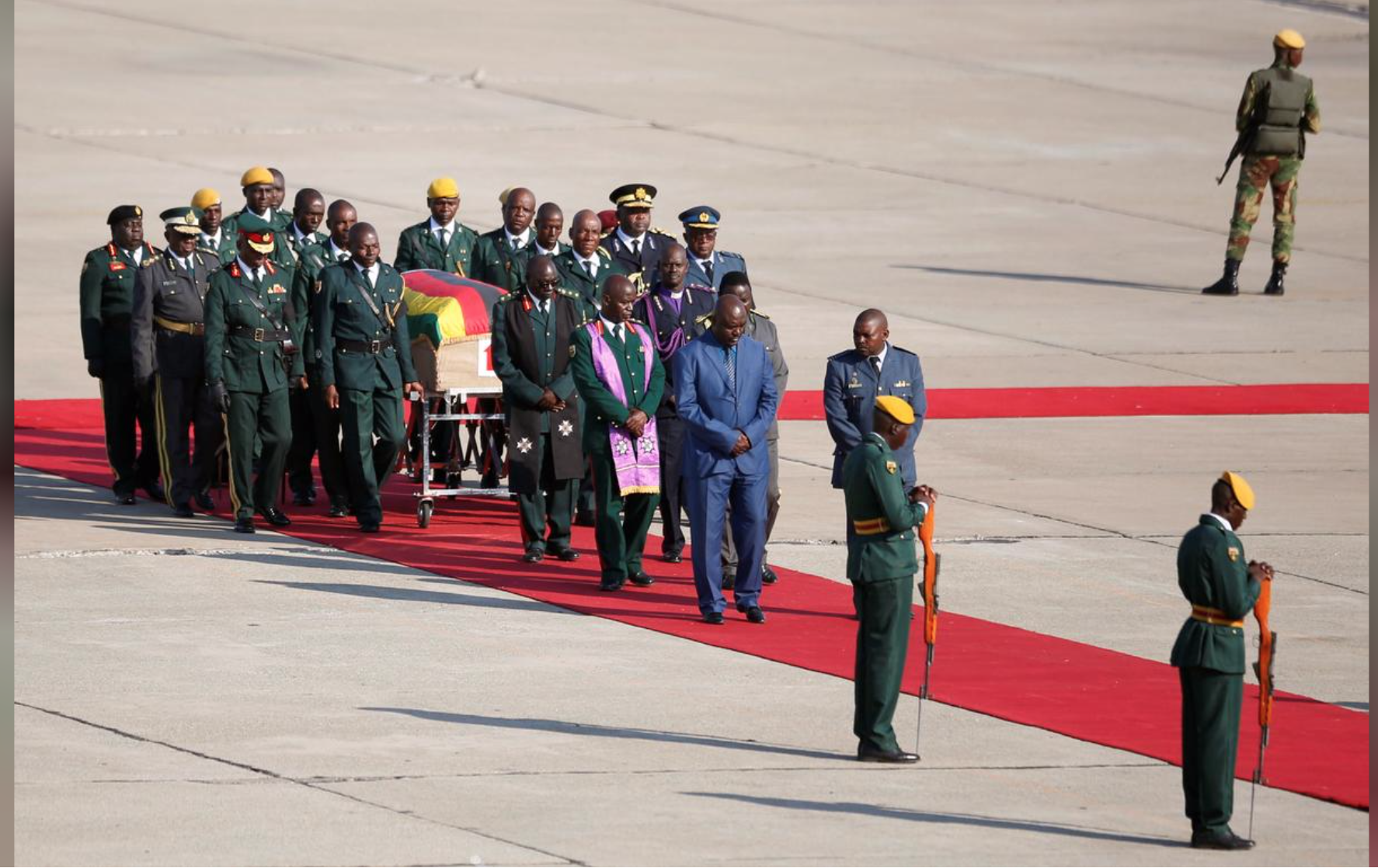 Mugabe Body Arrives In Harare From Singapore