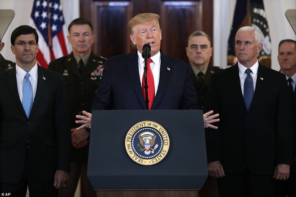 Trump Delivers Address To The Nation After Iran Missile Strike
