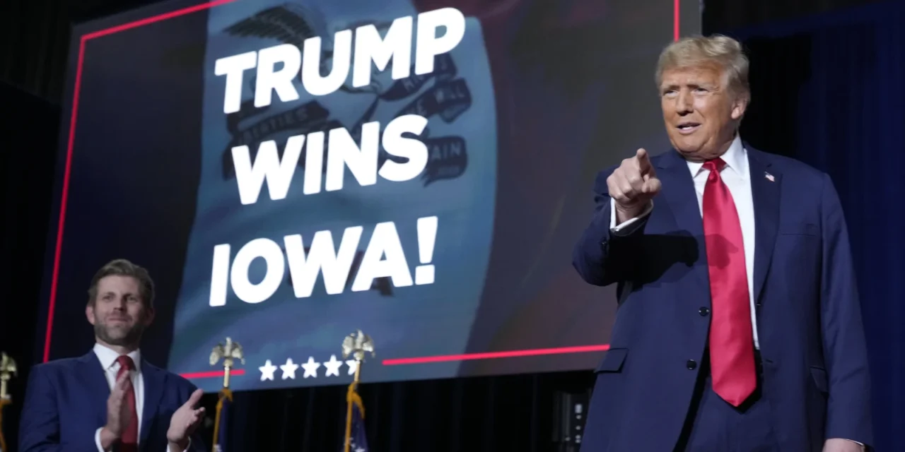 BREAKING: Former President Trump Cruises To Victory In the 2024 Republican Iowa Caucuses, Winning With A Historic Margin